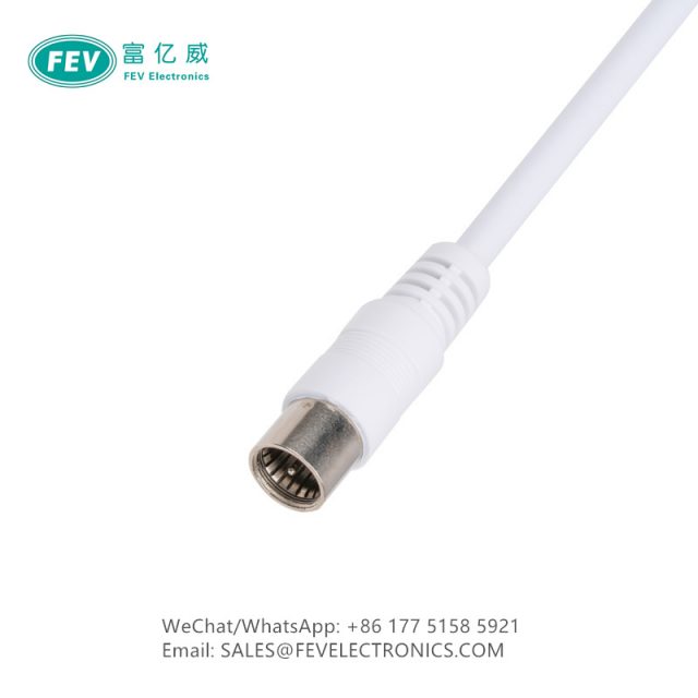 RF ANTENNA SCREENING SHIELDED CABLE CALSS A+ F-TYPE QUICK MALE TO F QUICK MALE FEV10-2029