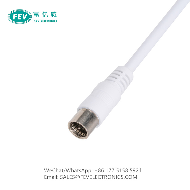 RF ANTENNA SCREENING SHIELDED CABLE CALSS A+ F-TYPE QUICK MALE TO F QUICK MALE FEV10-2029