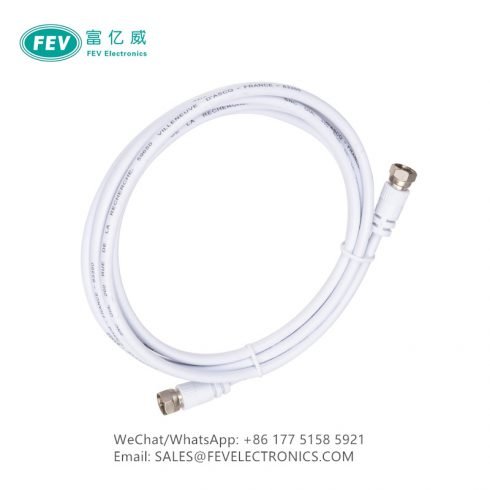 F MALE TO MALE RF ANTENNA SAT TV CABLE SCREEN SHIELD CALSS A A+ FEV10-2030