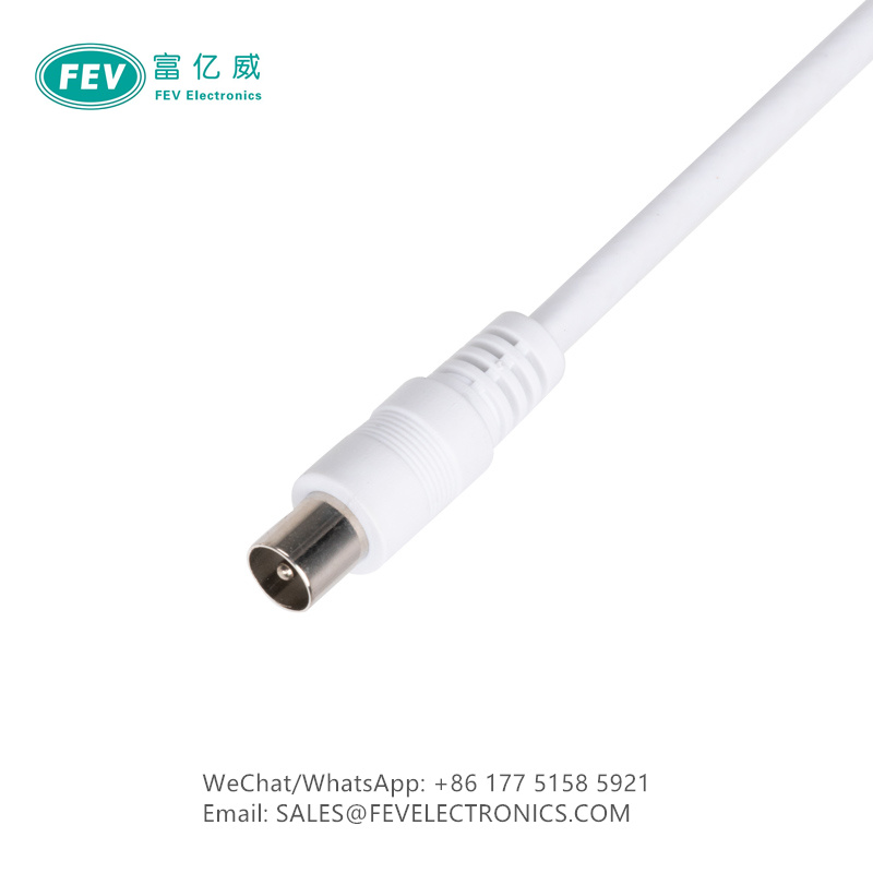 IEC ANTENNA CABLE MALE TO MALE SHIELDED COAX CABLE CLASS A+