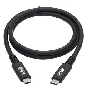 USB4 Thunderbolt 4 Cable Black Male to Male USB-C Male to Male