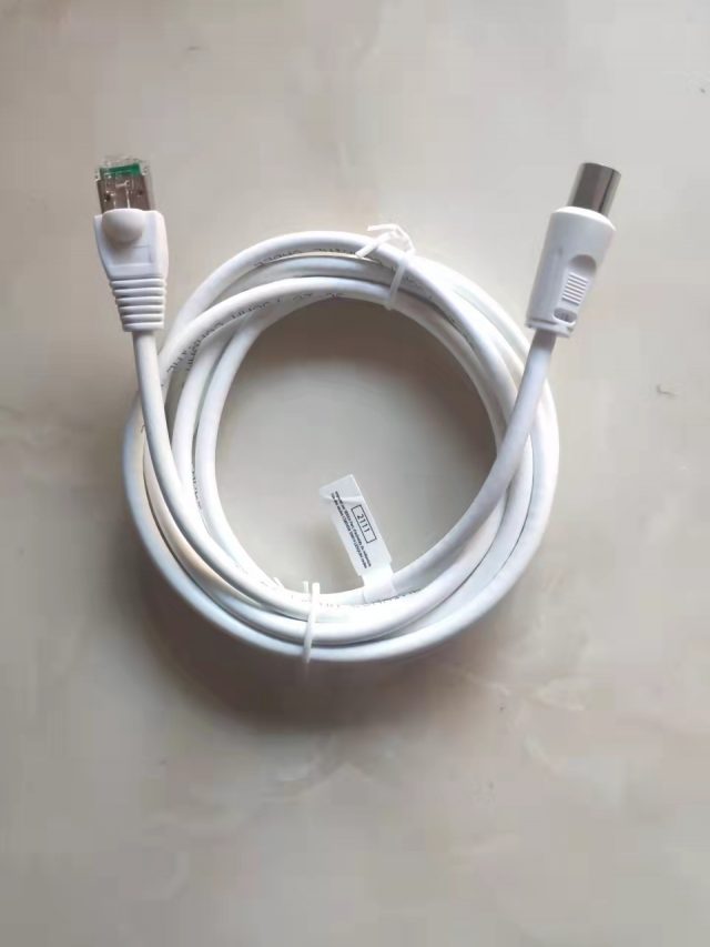 CATV / RF OVER CAT5E EXTENDER 2M RG6 COAX RJ45 'F' BALUNS PR