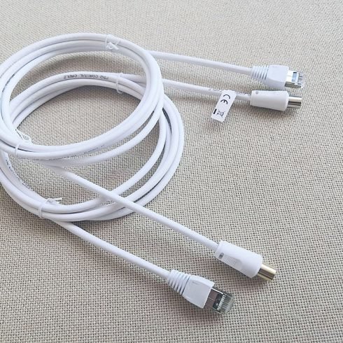 Balun TV Converter Cable PAL IEC 9.5 TV male to RJ45 male coax cable