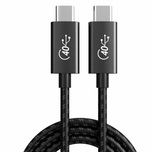 Thunderbolt 4 cable USB 4 Cable 100W 40Gbps bandwidth 8K compatible with thunderbolt 3, USB4, USB 3.2 and USB 2.0