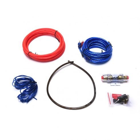 Amplifier Subwoofer Speaker Installation Wires Kit 10GA Power Cable 60 AMP Fuse Holder