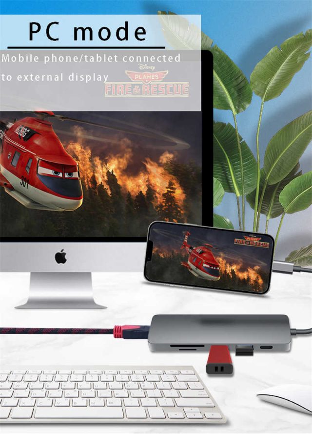 JSHC-13C PC mode, Mobilephonetablet connected to external display