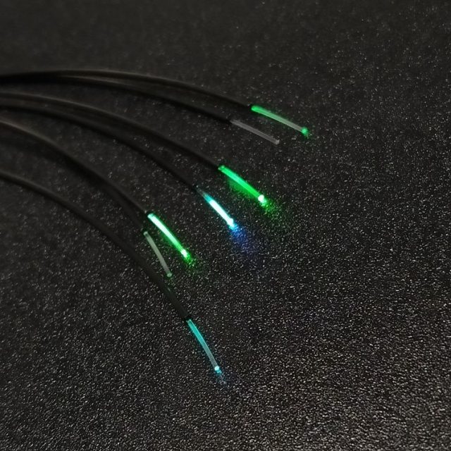 Black PE FTTH Accessories Optical Fiber Cable For Communication And Transmission POF Cable
