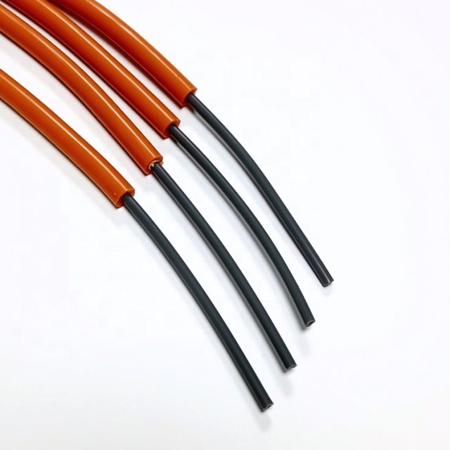 Orange Color Plastic fiber Cable with Protection Jacket Coat Fiber Optic Cable OD 5MM