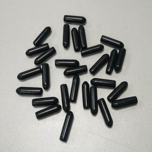 Soft Dust Cover hat for Fiber Optic Cable Clips 3mm Black Color