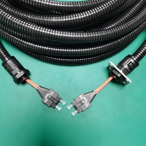Waterproof TOCP200 TOCP201 Toshiba Optical Fiber Cable Corrugated