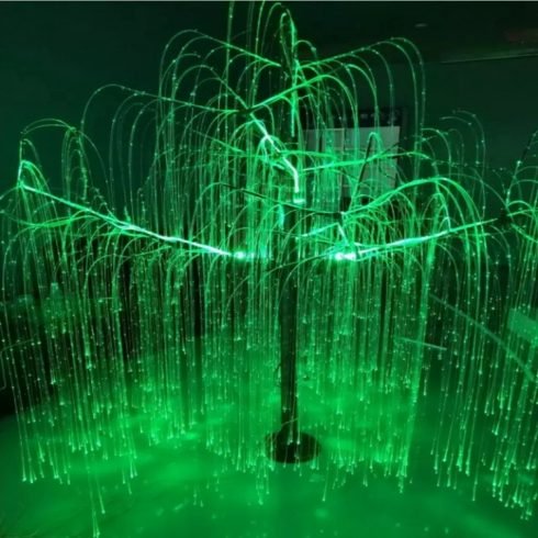 Color Changeable glow fiber tree lighting For Christmas Eve