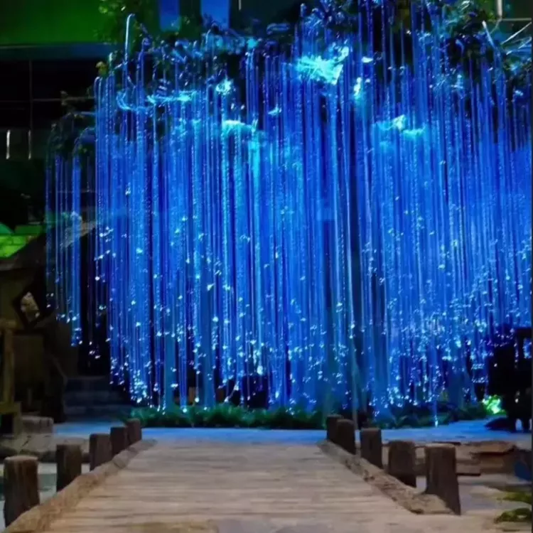 Color Changeable glow fiber tree lighting For Christmas