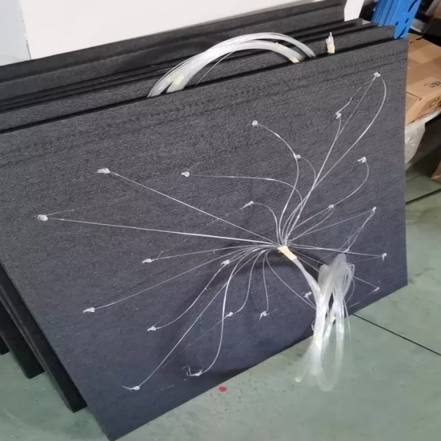 Fiber Optic Panel star ceiling panel Black And Dark Blue And Paint Spray for decorations
