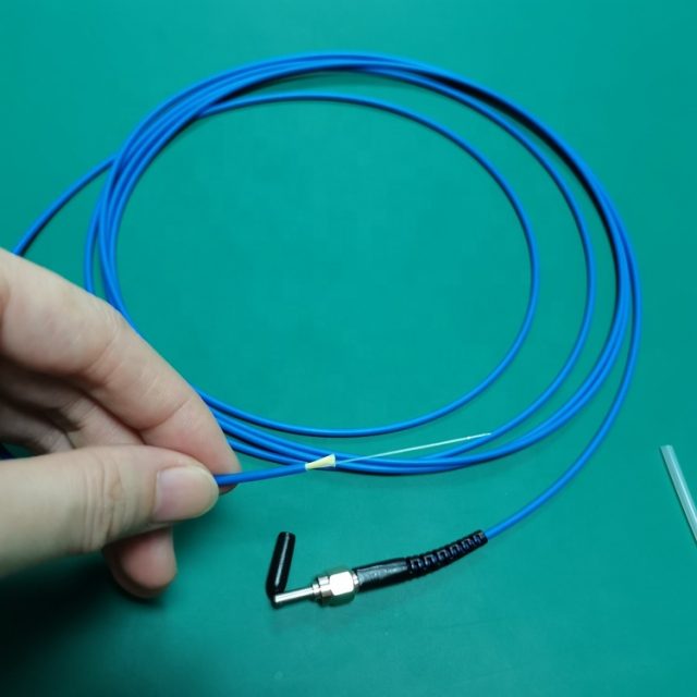 High performance fiber optical cable Blue sma905 pigtail