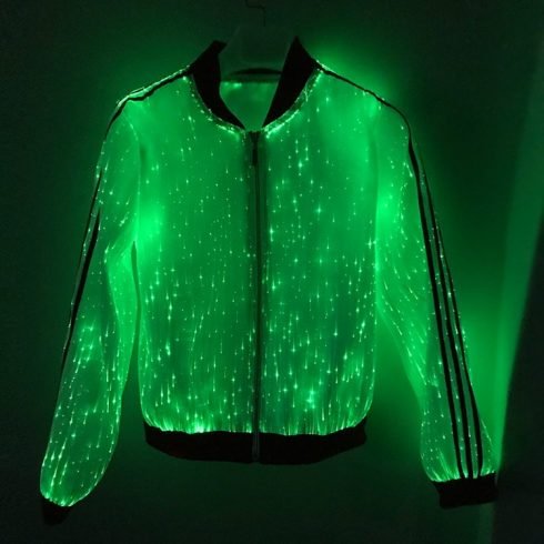 LED Fiber Optic Clothing Textile Fiber Optic Fabric