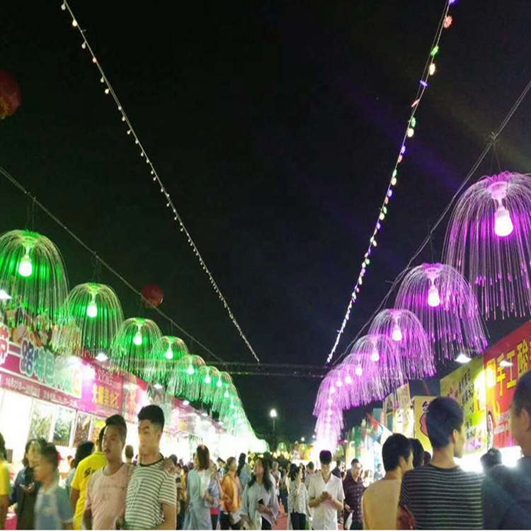 LED Holiday Light Big Events Decor Optical fiber Lighting Jellyfish Fiber