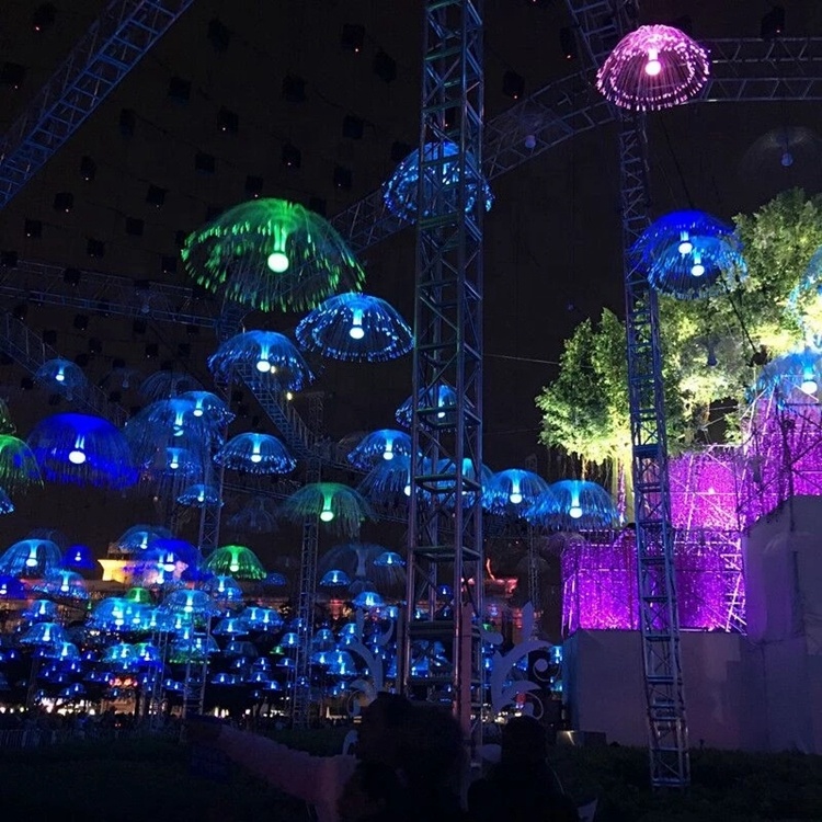 LED Holiday Light Big Events Decor Optical fiber Lighting Jellyfish Fibers