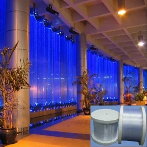 Multi-String 0.75mm Fiber Optic Cable Bundle lighting glow cable