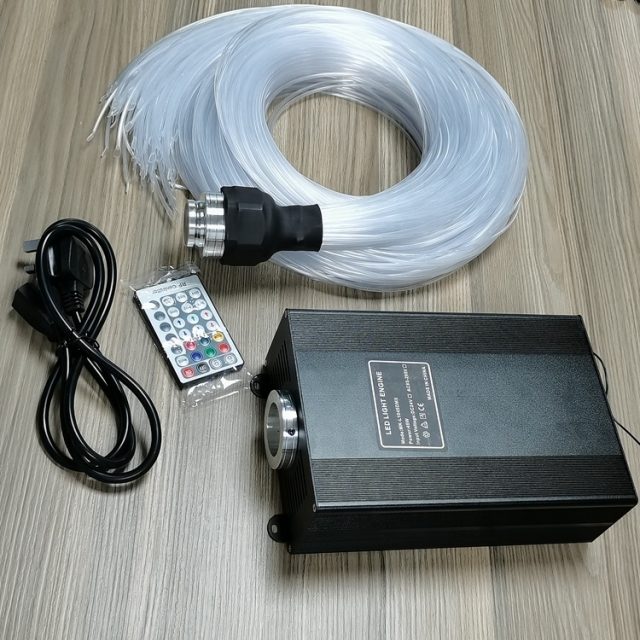 decorative fiber optic light cable light source with power cord