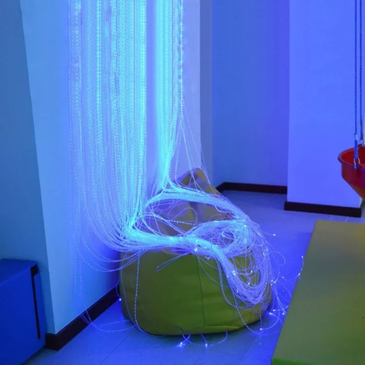 fiber optic lighting cable glow pmma optic fiber cable