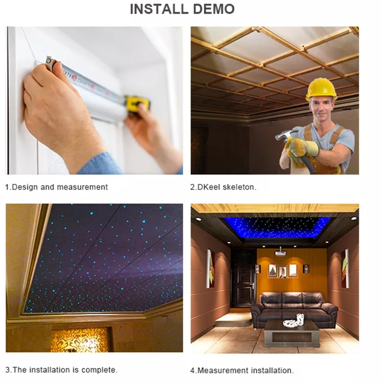 install demo for the fiber optic light star ceiling kit