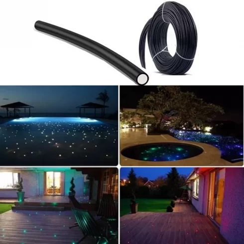 thick fiber optic lighting cable 1~20mm OD for liiumination decoration