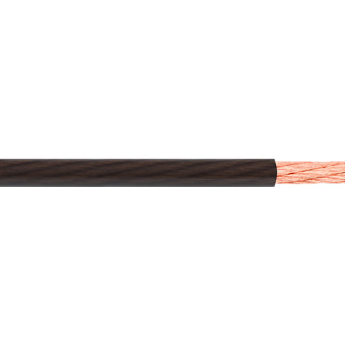 4 ga power cable 4AWG CCA OFC 19MM SQ flexible matte transparent PVC black color OD 10.0MM 30M Spool