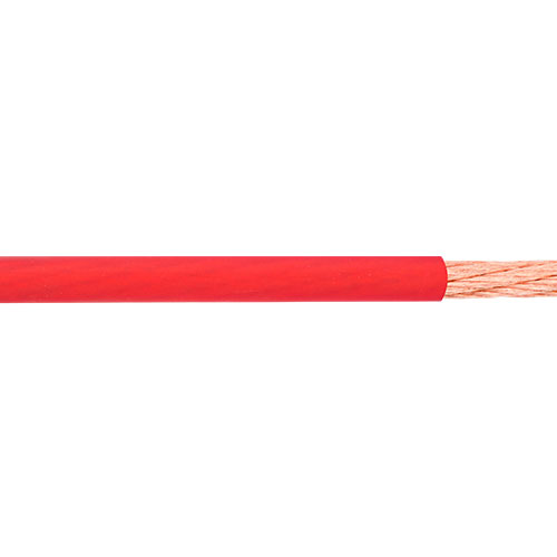 4 ga power cable cca 19mm sq flexible matte transparent pvc red color od 10.0mm 30m spool