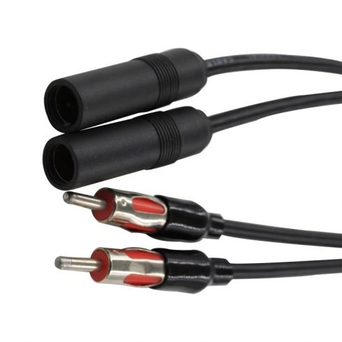Dual 2 AUTO CAR RADIO ANTENNA MALE TO FEMALE EXTENSION COUPLER CABLE FEV-CAP206