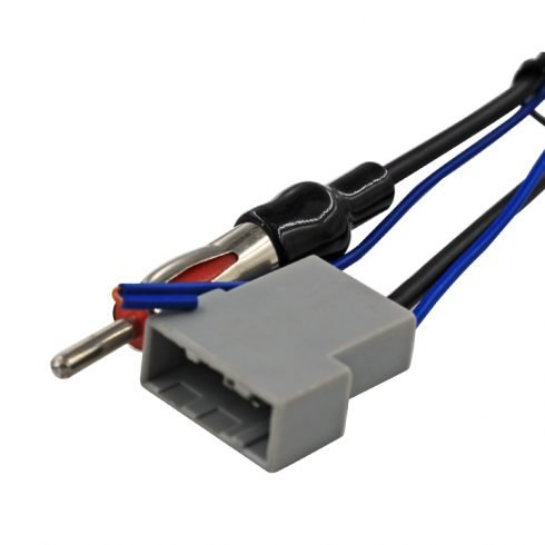 CAR AUTO ANTENNA CONNECTIVE ADAPTER CABLE PLUG MALE TO 2PIN WITH POWER WIRE FEV-CAP228