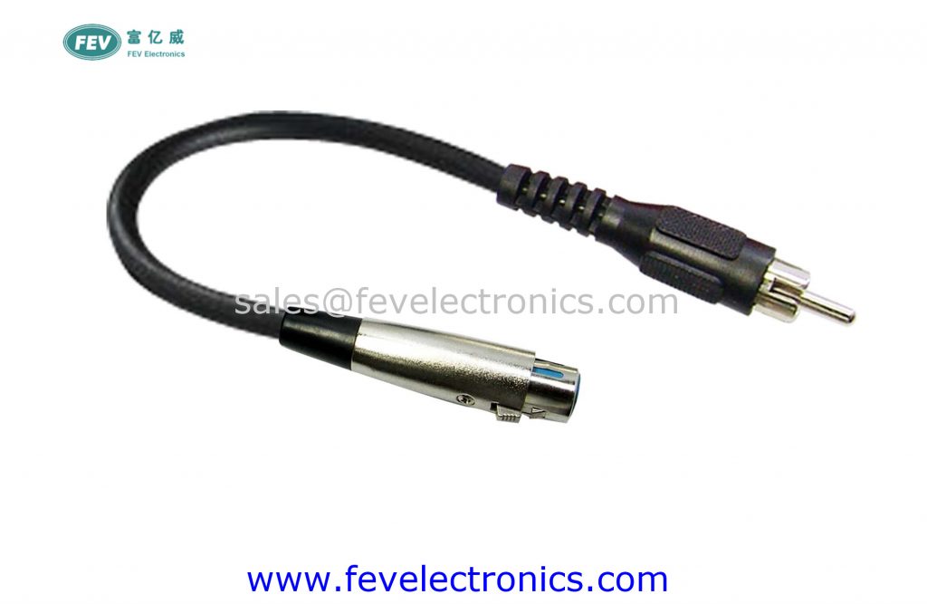 XLR FEMALE TO RCA MALE MICROPHONE CABLE FEV10-1031
