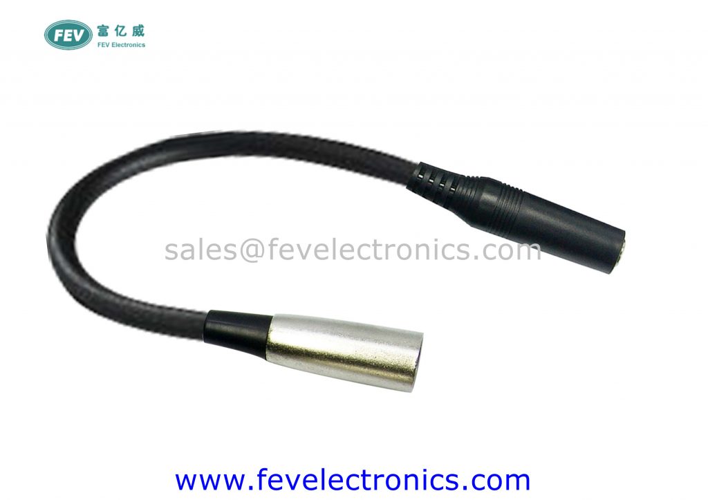 3.5MM STEREO FEMALE TO XLR MALE MICROPHONE CABLE FEV10-1033