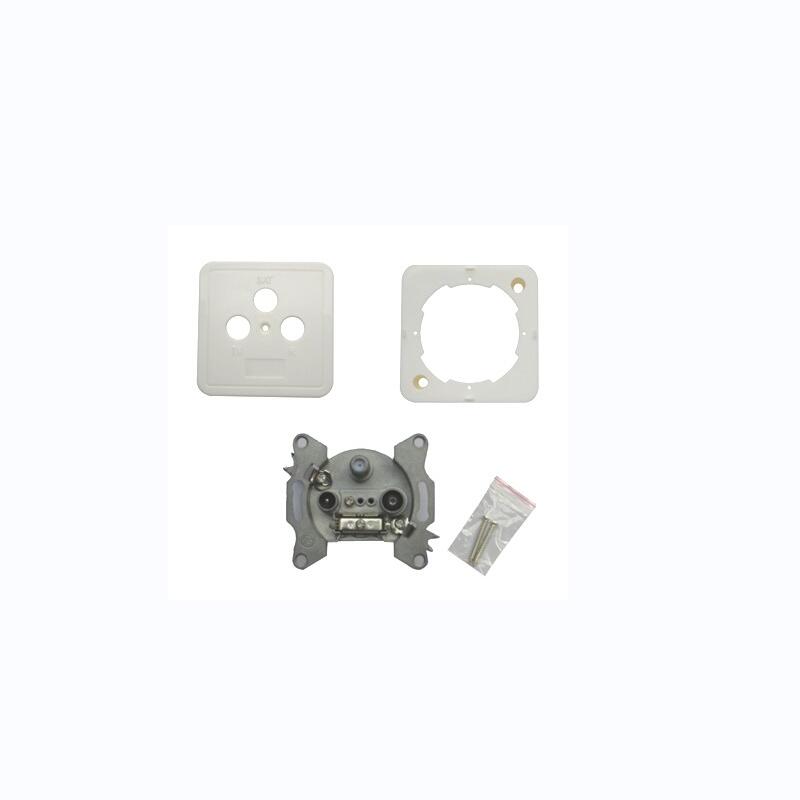 WALL OUTLET TV+FM WITH FACE PLATE AND SCREW