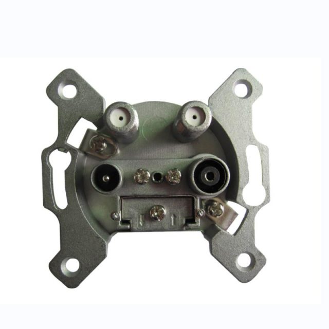 WAL OUTLET SOCKETS FOUR HOLES TV SAT FM RADIO SAT