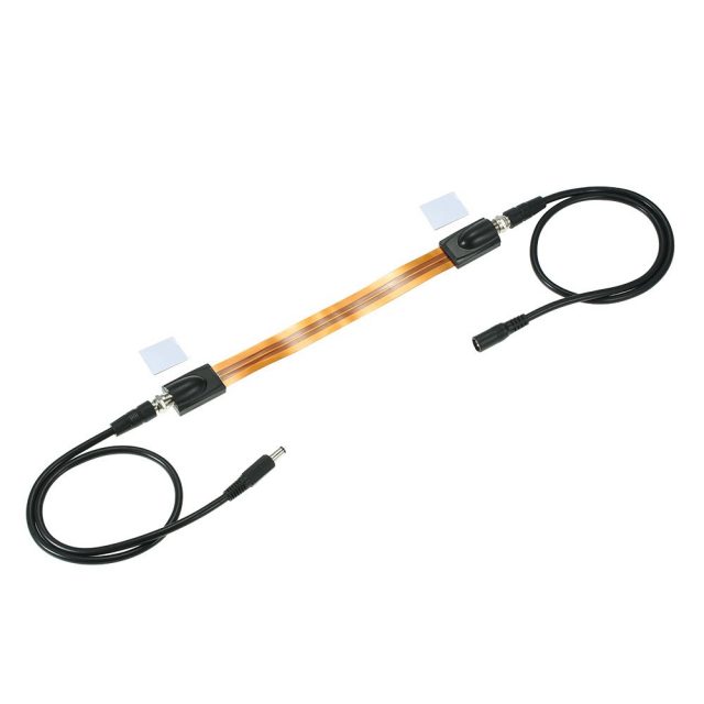Extreme Slim Flat Power Cable Female F Connector Fits Under Doors Windows Without Drilling with camer power adapter extension line