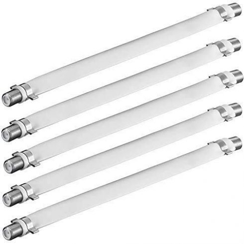 Flat Coaxial RG6 F type jumper cable for windows and doors