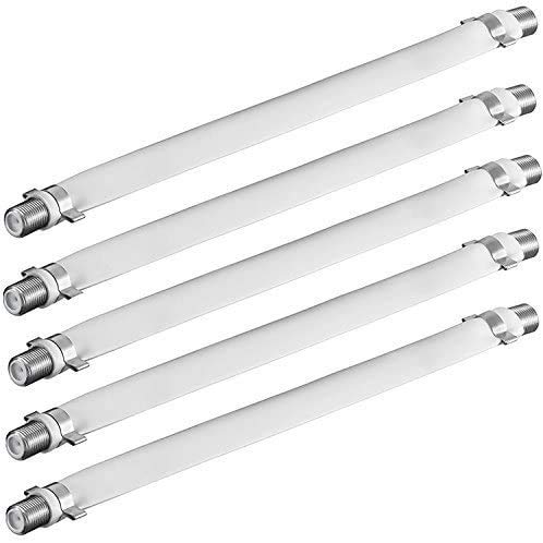 Flat Coaxial RG6 F type jumper cable for windows and doors