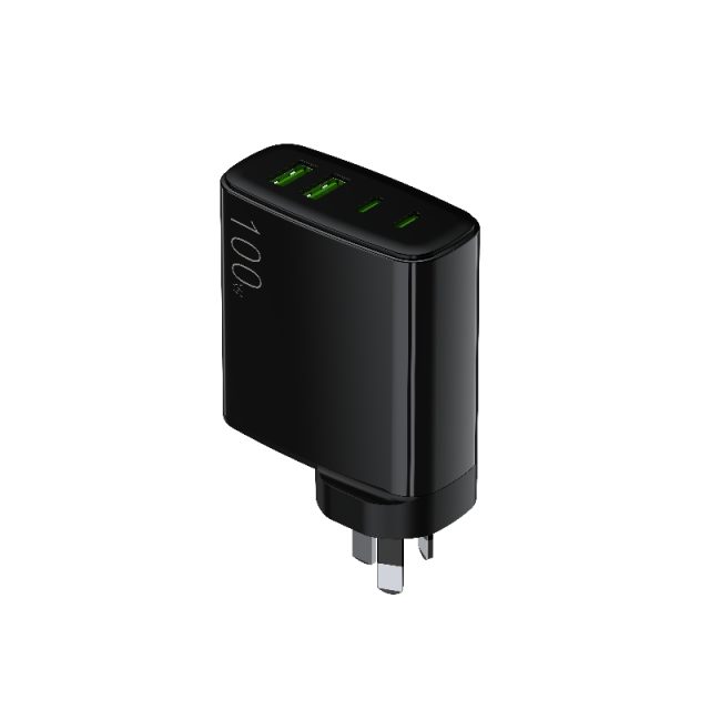 AU Standard wall charger travel charger 100W with 2 USB A Ports and 2 USB-C Ports