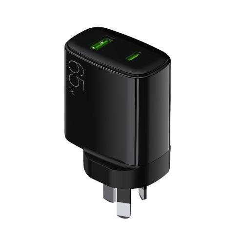 Australia Standard wall charger travel charger 65W with USB-A USB-C Ports
