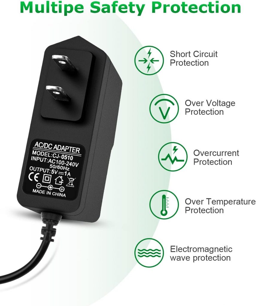 DC Power supply adater with multiple safety protection