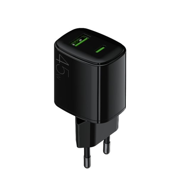 Fast Charging 2 ports outlet 45W fast charge USB A USB C Europe plug