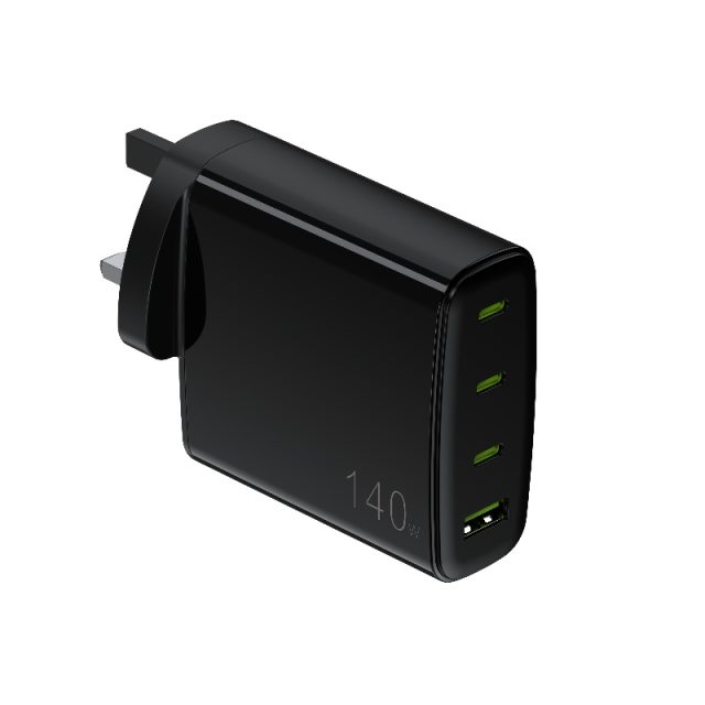 UK Travel Wall Charger 3PIN 140W 4 Ports outlet Fast Charging PD