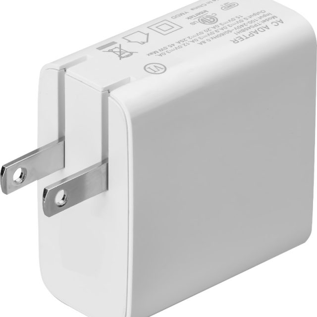 US PLUG WALL CHARGER PD CHARGER DUAL PORTS USB-A USB-C 2