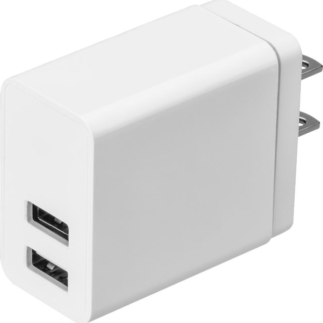 US PLUG WALL CHARGER PD FAST CHARGE DUAL PORTS USB-A