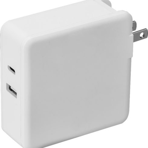 US Plug Quick Charging Wall Charger 2 Ports USB-C USB-A PD for cell phone