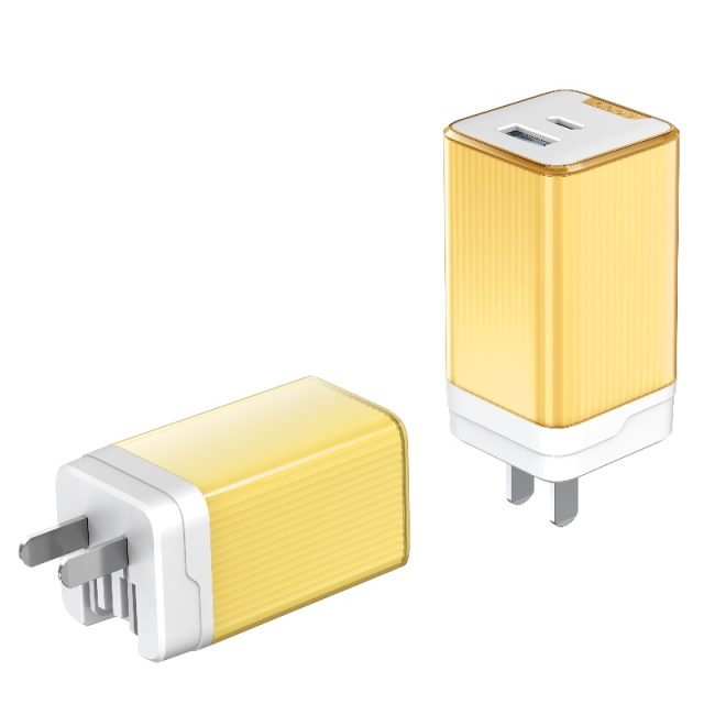 US Plug Wall Charger 2PIN Fast Charging dual outlets USB A USB-C Ports