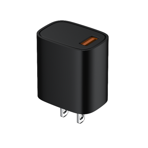 US Plug Wall Travel Charger 2-PIN Fast Charging 1 outlet USB A Port