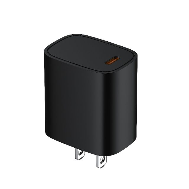 US Plug Wall Travel Charger 2 PIN Fast Charging 1 outlet USB-C Port