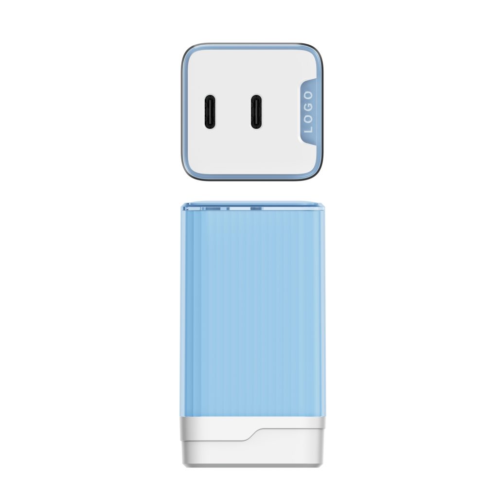 US Plug Wall Travel Charger 2 PIN Fast Charging dual outlets USB-C Ports