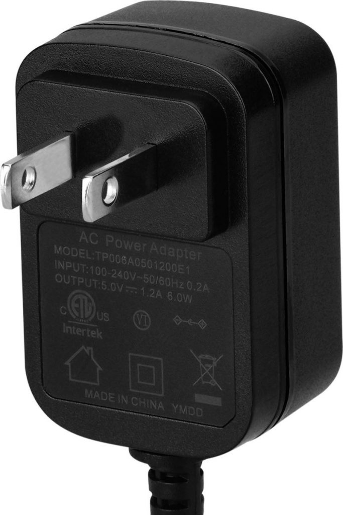 US standard power adapter 2-pin to usb type c, micro usb, dc connector for CCTV